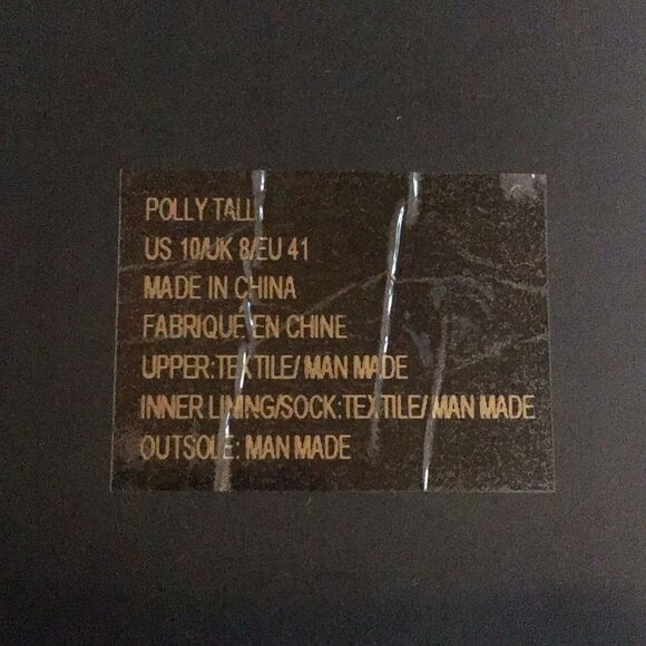 Polly Black Caviar Herringbone Textile Knit Tall Lace Up Pull On Combat Boots - Picture 16 of 16